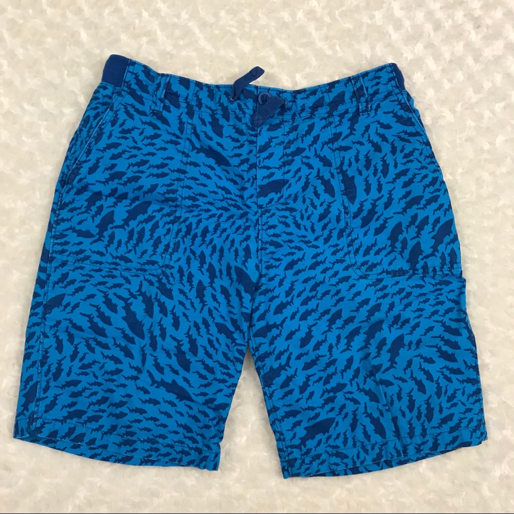 Lands End Shark Shorts Sz L 14-16 Husky